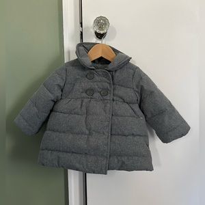Baby Gap Toddler Girls Gray Coat 6-12 Months